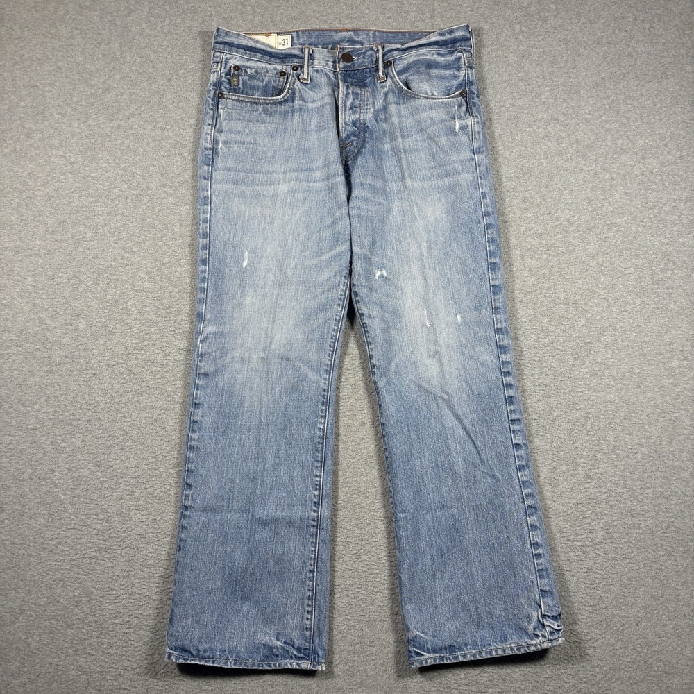 Vintage Abercrombie & Fitch Kilburn Low Rise Boot Blue Jeans Men's 31x30 Y2K